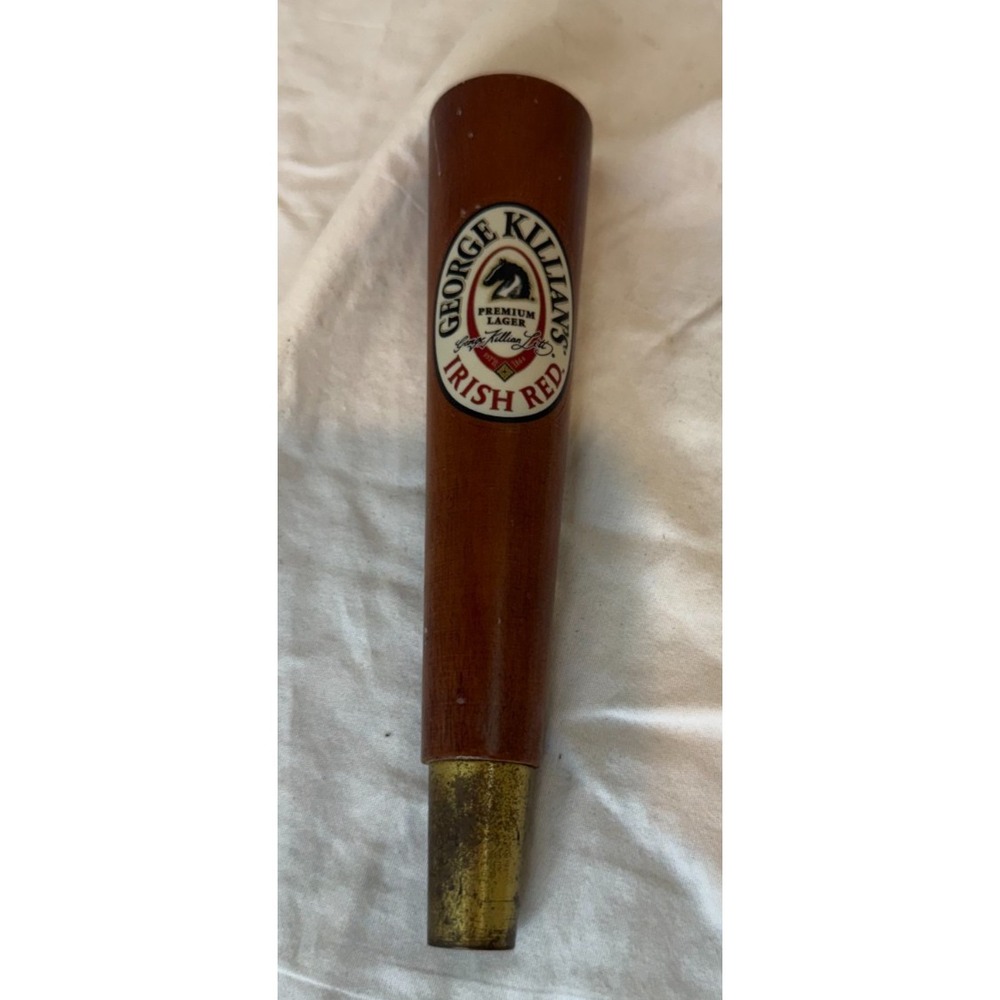 George Killian's Irish Red Wooden Beer Tap Handle Marker Keg Pull Bar Brew 7"
